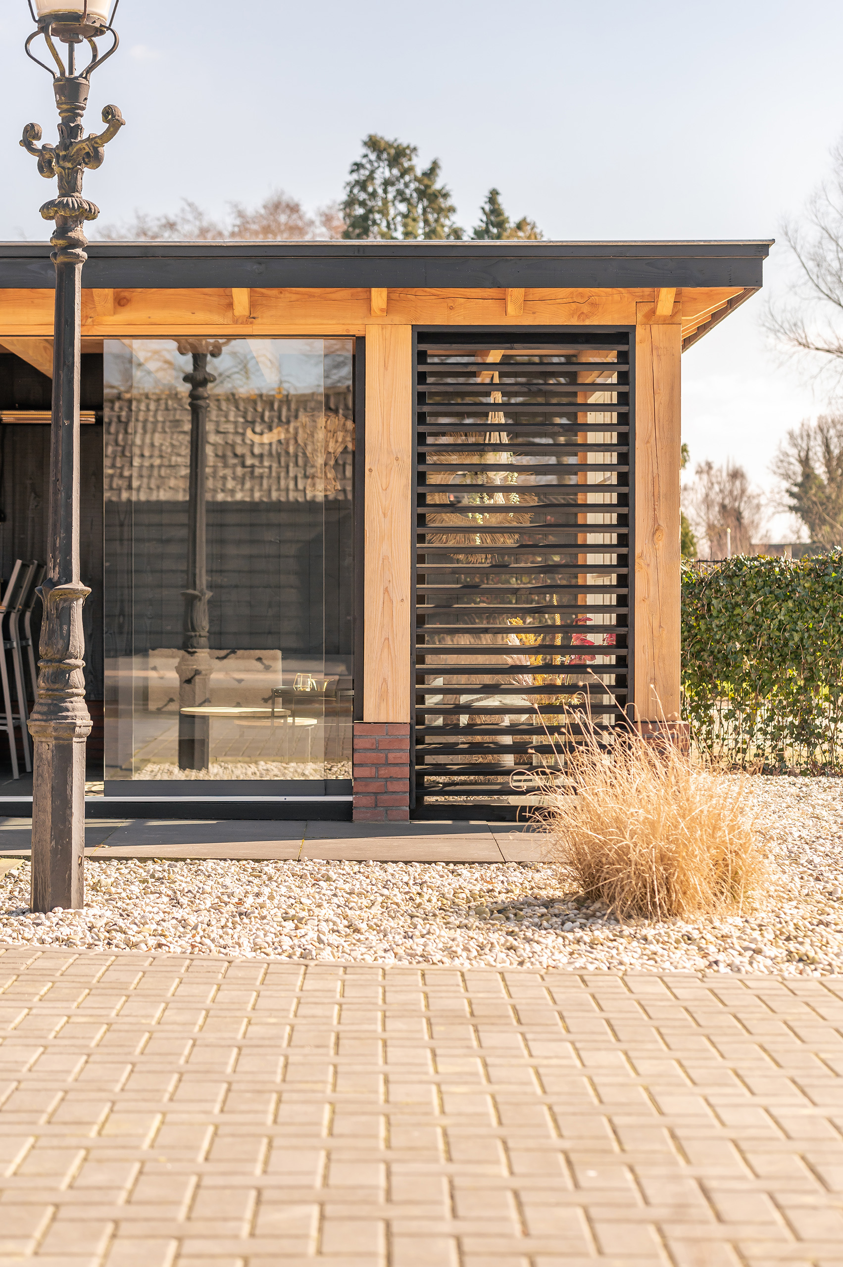 Project Stantico: tuinhuis met overkapping