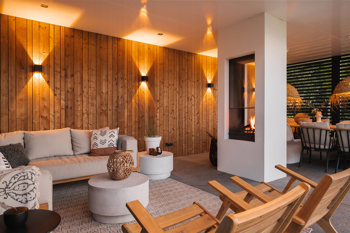 Interieur van deze maatwerk buitenkamer in Ede